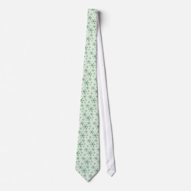 Tie Geometric Snöflingor - Mint Slips (Framsida)