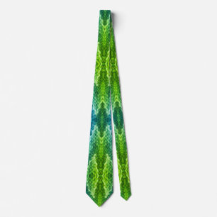Tie - Grönt Snakeskin Weave Slips