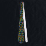 Tie: Hanukkah Menorah - Chanukah Menorah Slips<br><div class="desc">Hanukkah Menorah - Chanukah Menorah-kort som visar alla ljus som brinner lätt för denna speciella årstid,  den judiska festivalen i Ljus.</div>