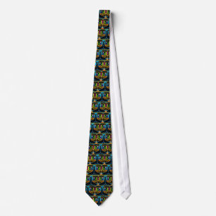 Tie: Hanukkah Menorah - Chanukah Menorah Slips