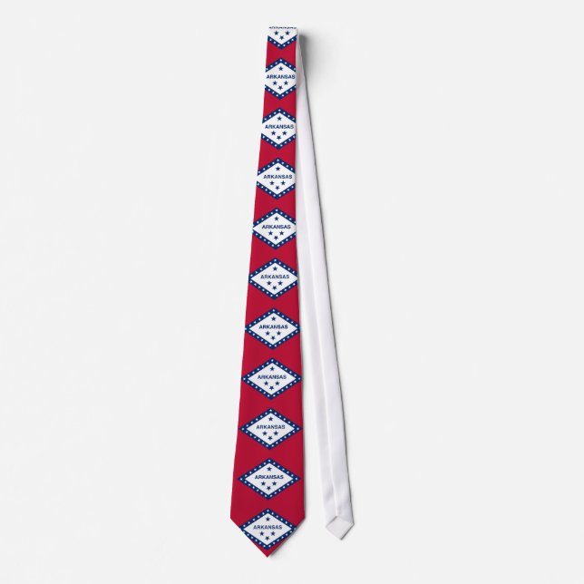 Tie med Flagga Arkansas, USA Slips (Framsida)