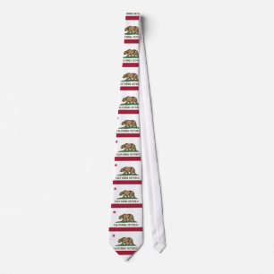 Tie med Flagga i Kalifornien, USA. Slips