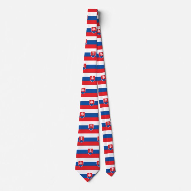 Tie med Flagga i Slovakien Slips (Framsida)