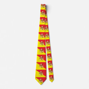 Tie med Flagga Sicilien, Italien Slips