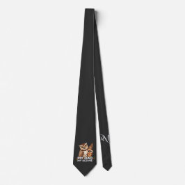 Tie : Min gamla mig Pappa (svart) Slips