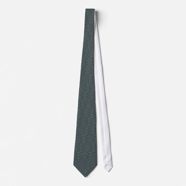 Tie Peacock - Grått Grönt Slips (Framsida)