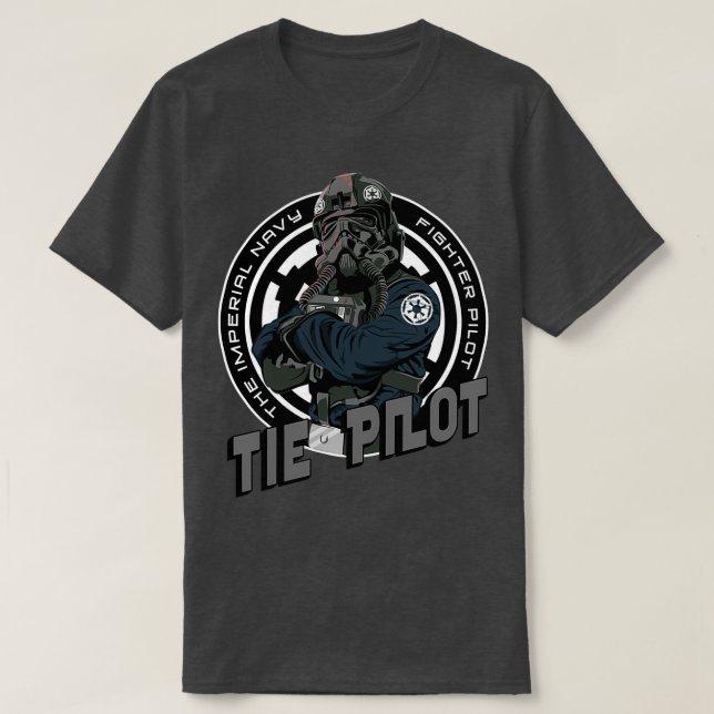 TIE Pilot Vapensköld T Shirt (Design framsida)