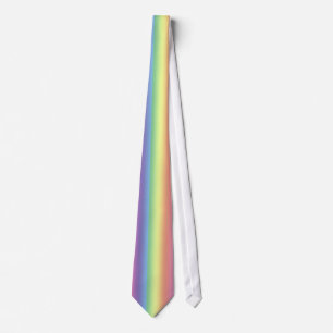 Tie - Regnbåge rand (vert) Slips