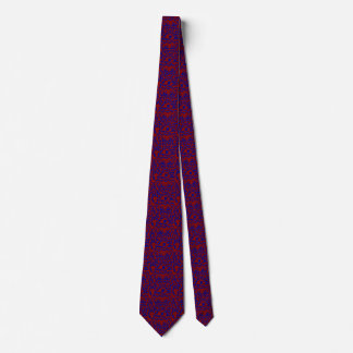 Tie Squiggle mönster Dragon Blue på Red Slips