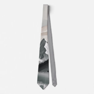 Tie TEE Mountain Sjö Scene-grafik Slips