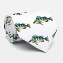 Tie - Vattenfärgsserie: Perch