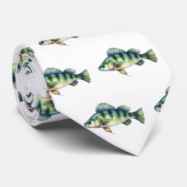 Tie - Vattenfärgsserie: Perch Slips