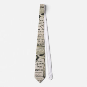 tie vintage, tidning slips
