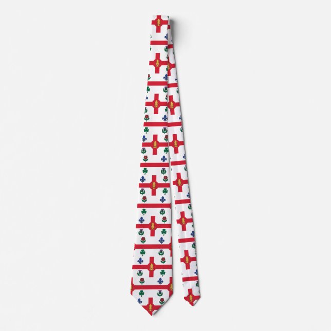 Tie with Flag of Montreal, Canada Slips (Framsida)