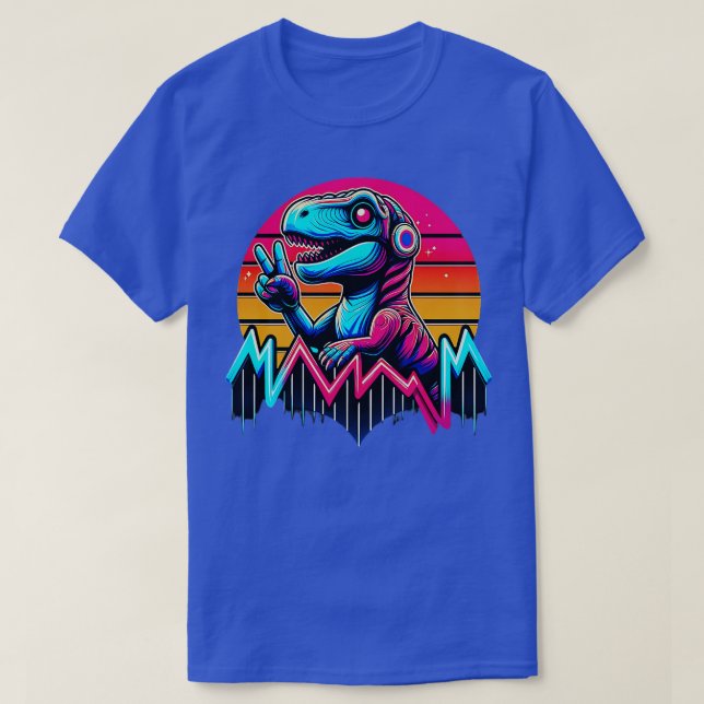TieDye Dinosaur Hippie Dinosaur 1 T Shirt (Design framsida)