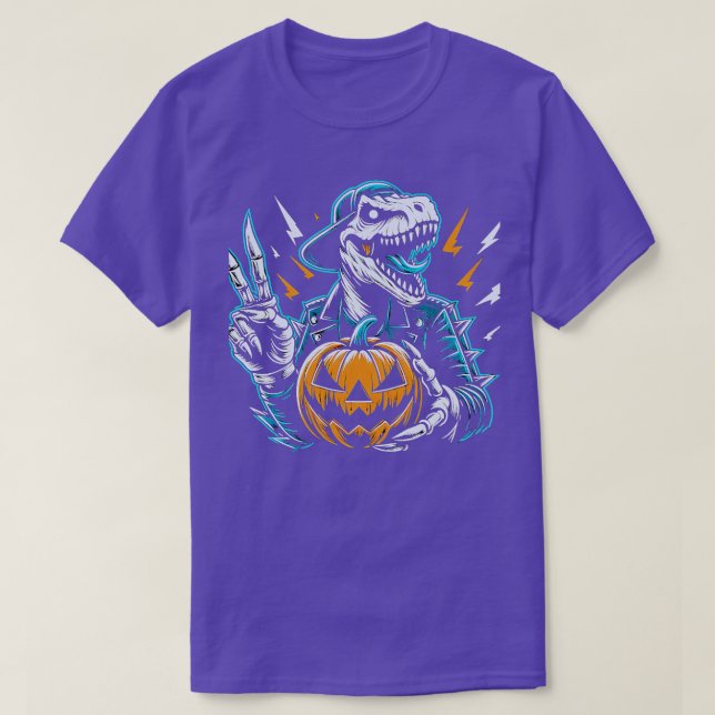 TieDye Dinosaur Hippie Dinosaur Halloween 1 T Shirt (Design framsida)
