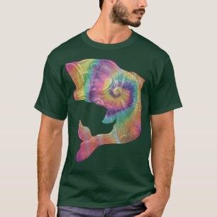 TieDye Funny Phish Sylt, kostym för Fiskare Fath T Shirt