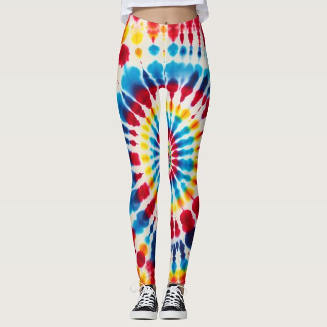 Tiedye glädje leggings (Framsida)
