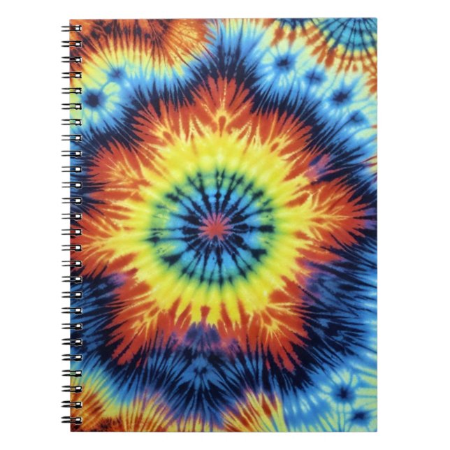 Tiedye-konst Anteckningsbok (Framsidan)