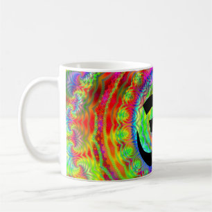 Tiedye-mål med Om-symbol Kaffemugg
