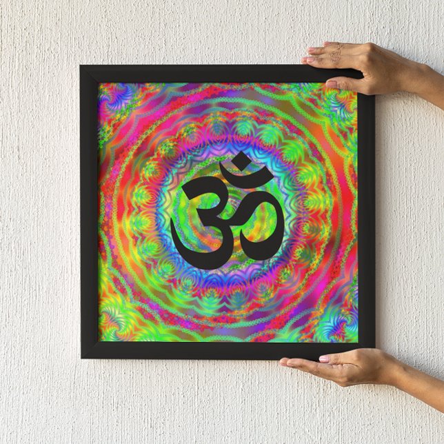 Tiedye-mål med Om-symbol Poster (Skapare uppladdad)