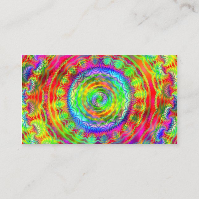 Tiedye-mål Visitkort (Framsida)