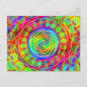 Tiedye-mål Vykort