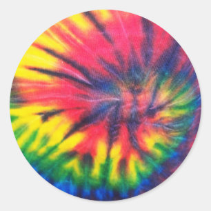 Tiedye-mönster Runt Klistermärke