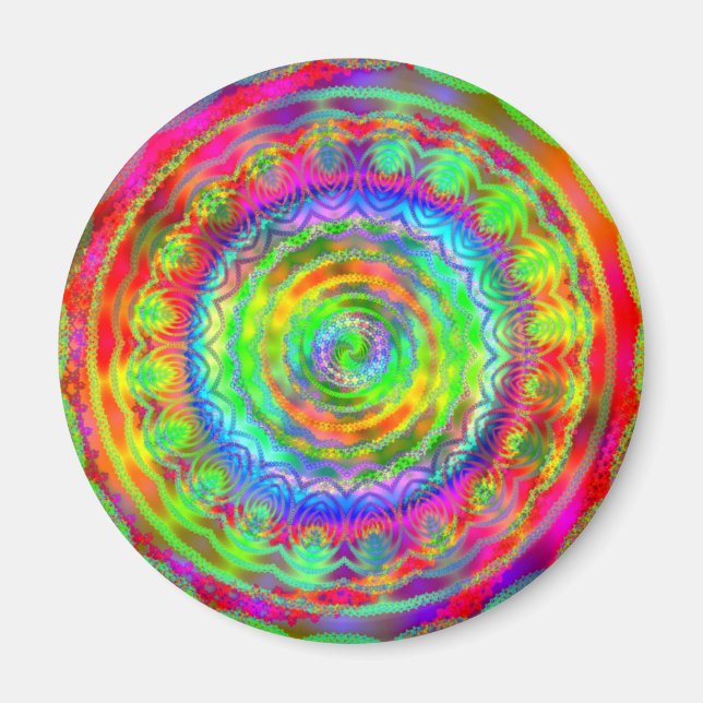 Tiedye Target Magnet (Framsidan)