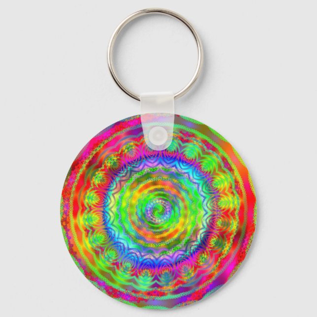 Tiedye Target Nyckelring (Framsida)