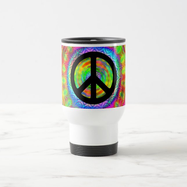 Tiedye Target Peace Symbol Resemugg (Center)