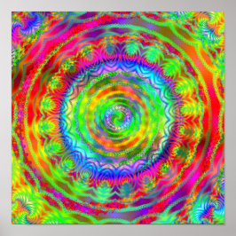 Tiedye Target Poster