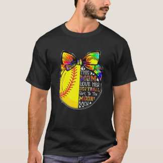 Tiedye This Mom Loves Her Softball Girl Players Mo T Shirt