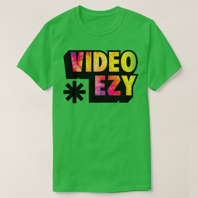 TieDye Video Ezy T Shirt (Design framsida)