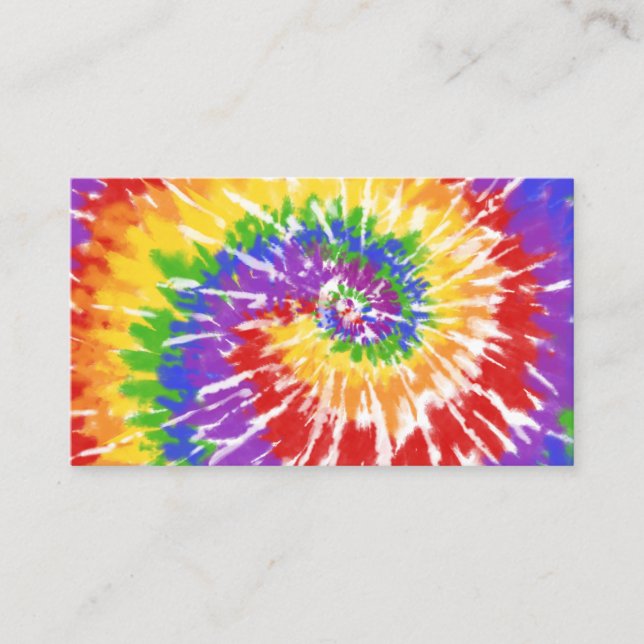 Tiedye  visitkort (Framsida)
