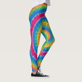Tiedyeade, levande färgade, leggingar leggings