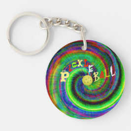 Tiefärg Pickleball Keychain