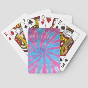 tiefärg som leker kortdäckrosor, slösar spiral casinokort
