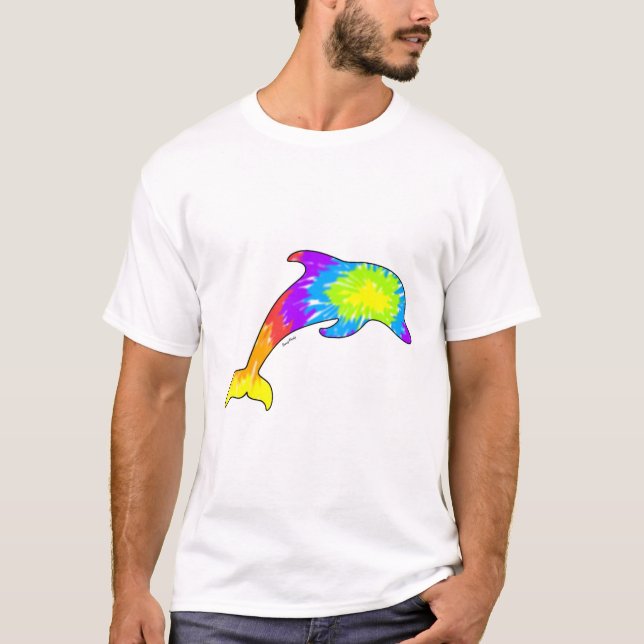 Tiefärgdelfin T Shirt (Framsida)
