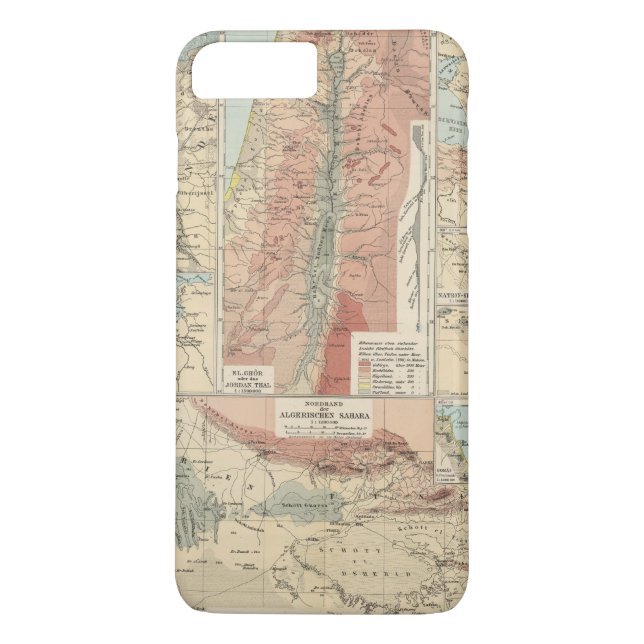 Tieflander Atlas Karta Case-Mate iPhone Skal (Baksida)