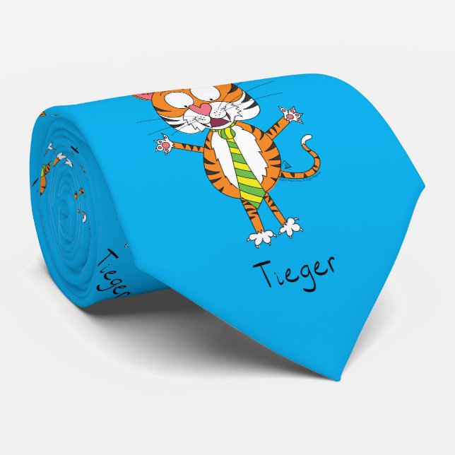Tieger Tiger Big Cat Funny Manar, sida Slips (Rullad)