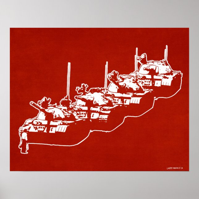 Tienanmen Tank Man Poster (Framsidan)