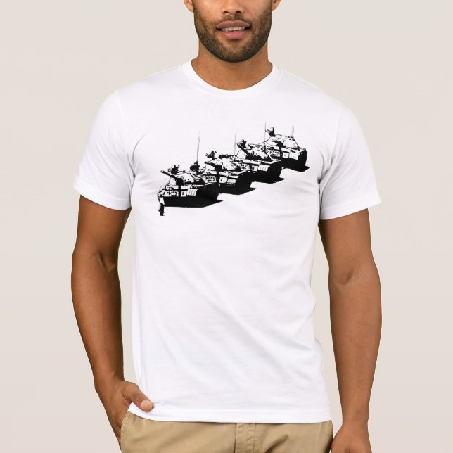 Tienanmen tankman t-shirt (Framsida)