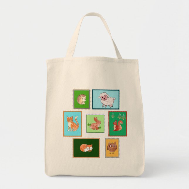 Tiere auf Briefmarken Tygkasse (Framsidan)