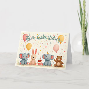 Tierische Freunde im Partyzauber Kort
