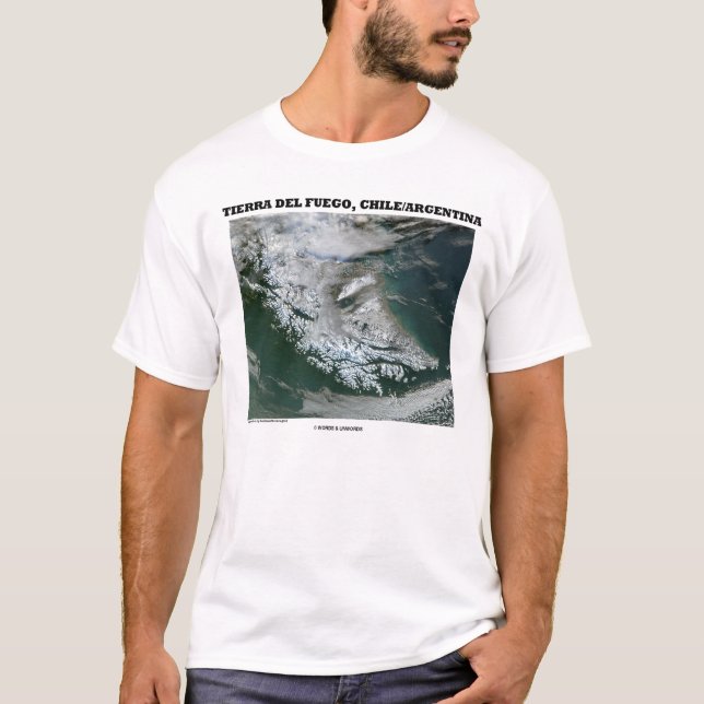 Tierra Del Fuego Chile/Argentina (bildjord) T Shirt (Framsida)