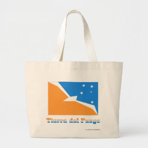 Tierra Del Fuego flagga med namn Jumbo Tygkasse