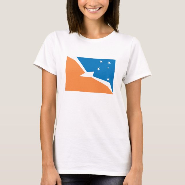 Tierra Del Fuego flaggaT-tröja Tee (Framsida)