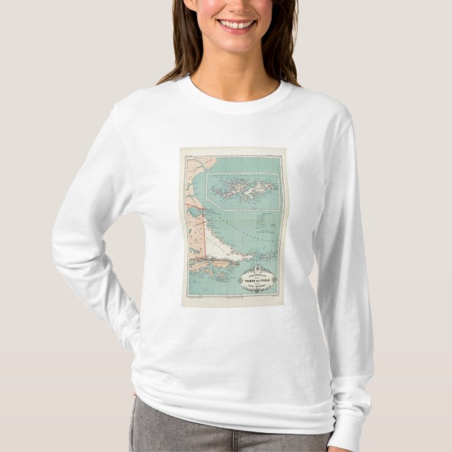 Tierra Del Fuego Islas Malvinas, Argentina Tee Shirt (Framsida)