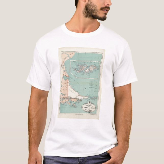 Tierra Del Fuego Islas Malvinas, Argentina Tee Shirt (Framsida)